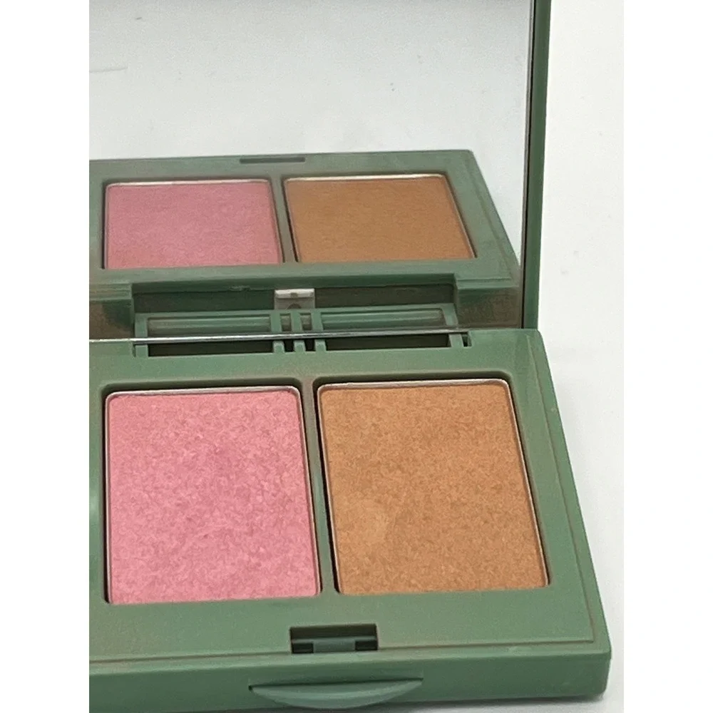 Clinique Blush & Bronze Duo Iced Lotus Blush Sunkissed Bronzer  Compact Mirror
